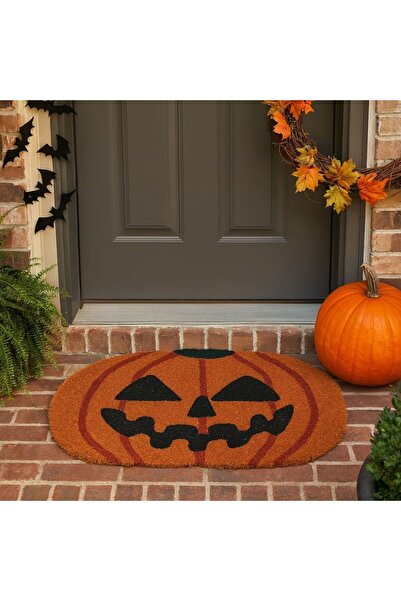 OEM Pumpkin Shaped Entrance Mat 60x40cm