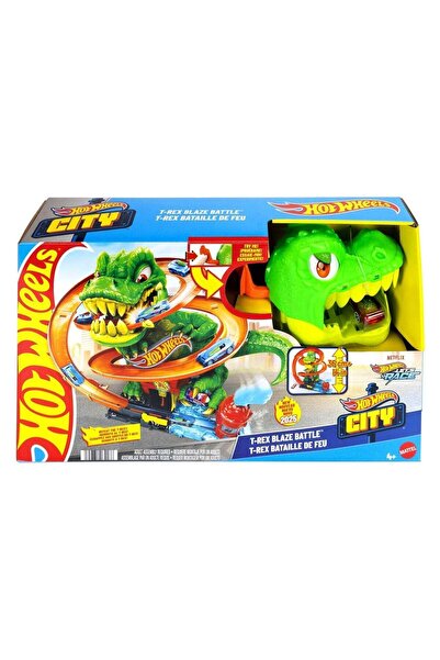 OEM Hot Wheels City T-REX Blaze Δεινόσαυρος Σετ Μάχης Νέμεσης - Mattel