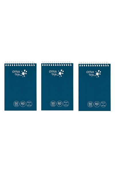 OEM Spiral Notebook Striped 9.5x14cm 50F - 3pcs