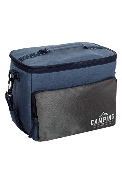 OEM Μπλε Τζιν Ανθρακί Θερμομονωτική Τσάντα 30x18x24εκ. - 12λτ.