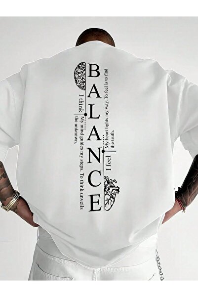 Marco Fresco Ανδρικό μπλουζάκι με στάμπα  "BALANCE " σε μαύρο χρώμα