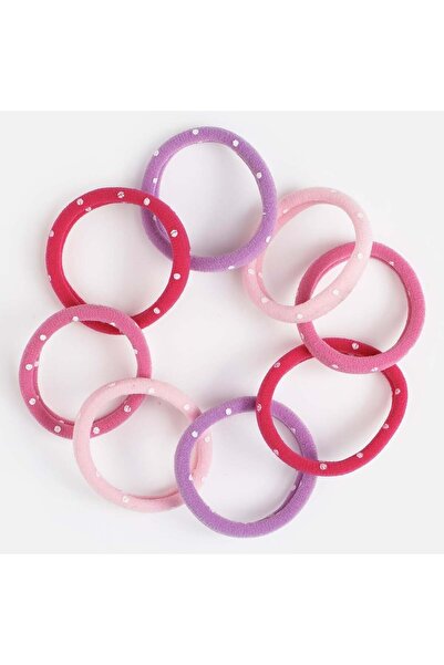 OEM Τερυ Λαστιχάκια Μαλλιών με Πουά για Παιδιά - 8 τεμάχια