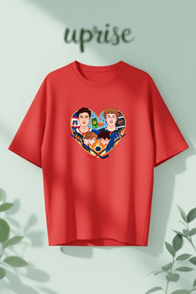 Vordevia Heated Rivalry Printed Cotton Oversize T-Shirt