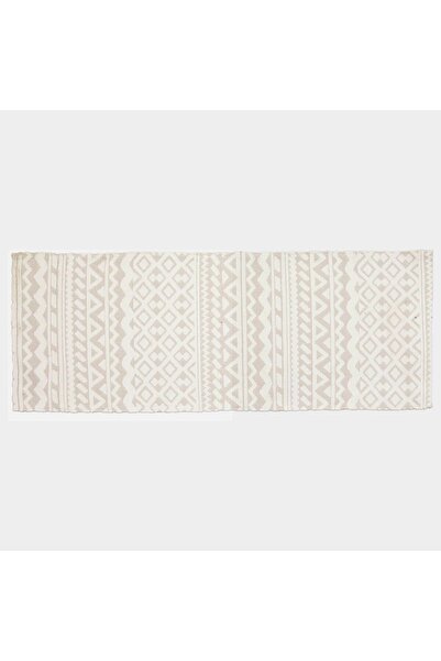 OEM Αντιολισθητικό Χαλάκι Κουζίνας Εκρού Μπεζ Ζακάρ 150x53εκ.