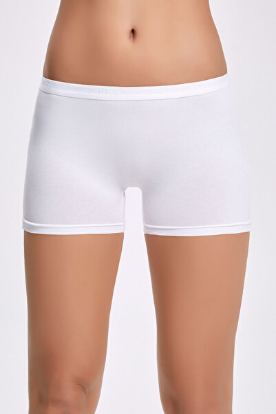 İlke Women's Modal/Cotton Elastic Waist Mini 12-Piece Boxer Slip