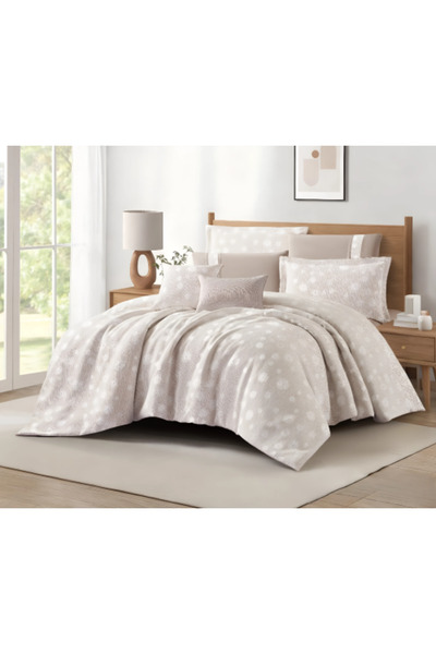 o'drop Royal Double Comforter Set 8 Pieces Beige