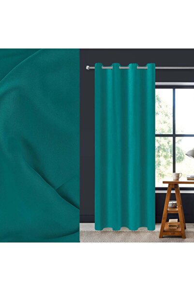OEM Decorative Curtain Petrol with Rings 140x260cm