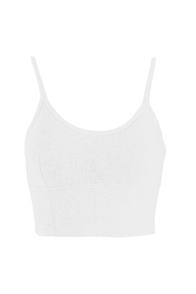 OEM White Seamless Padded Bustier for Women Large-XLarge