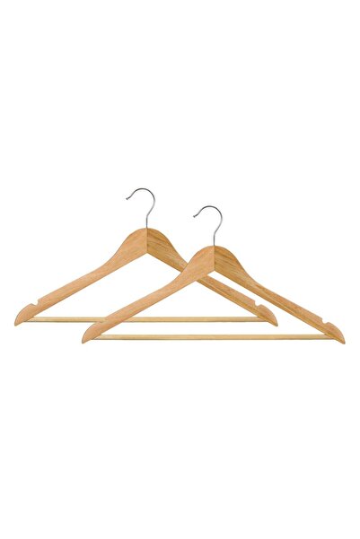 OEM Beige Wooden Hangers 44.5 centimeters - 2pcs