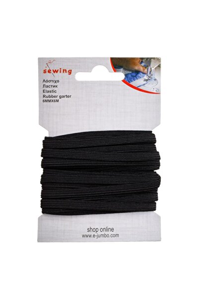 OEM Elastic Negru pentru Croitorie 6 metri x 6mm