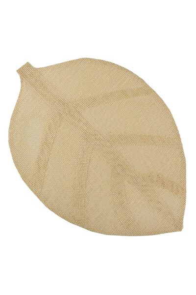OEM Summer Plate Holder Beige Leaf 46x31cm