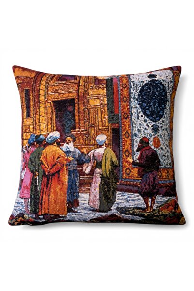 Melih AKSU Goblen Kırlent Pillow Case 43X43 cm Decorative Pillow Case (Withou...