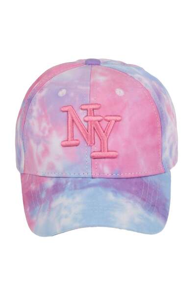 OEM Tie-Dye Βαμβακερό Καπέλο με Κεντημένο  "NY " για Παιδιά