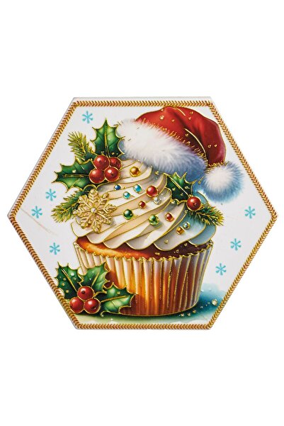 OEM Suport Pahar de Craciun Ceramic Hexagonal Cupcake Ø10,8 centimetri