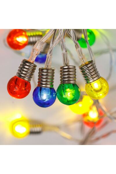 OEM Σετ 20 μίνι χριστουγεννιάτικων λαμπάκια LED σε σχήμα σφαίρας με μπαταρία,...