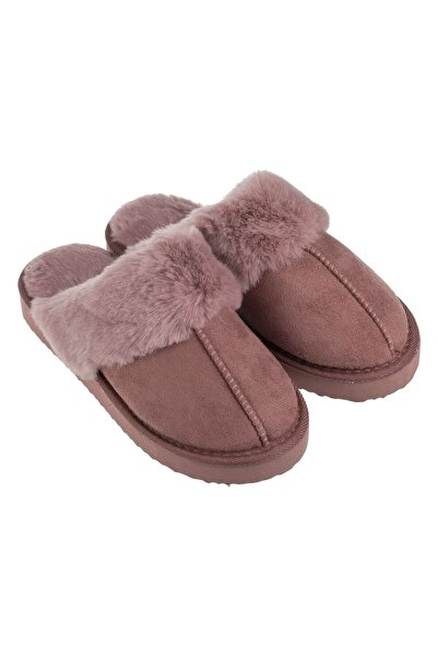 OEM Χειμερινές Παντόφλες με Ενισχυμένη Σόλα & Τεχνητή Γούνα Νουντ Μπορντό για...