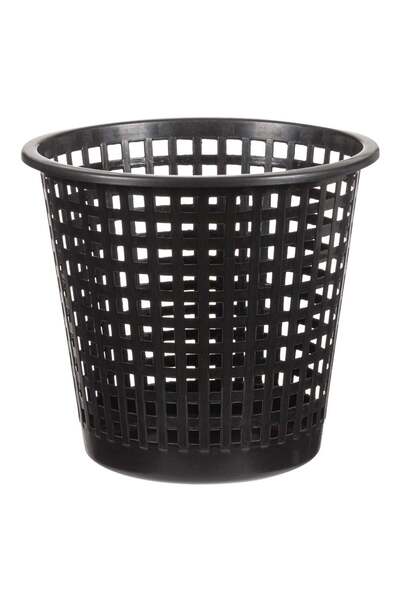 OEM Black Plastic Trash Can for Office Ø30x27.5 centimeters - 11.8L