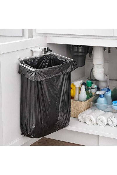 OEM Λευκή Μεταλλική Θήκη για Σακούλες Σκουπιδιών για Ντουλάπα 23,5x14,5x4,5 ε...