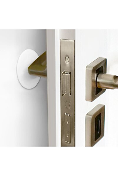 OEM White Anti-Impact Door Stickers Ø6 centimeters - 2pcs