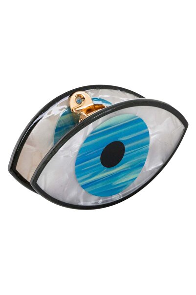 OEM Ivory Eye-Shaped Hair Clip for Women 7.5x4cm