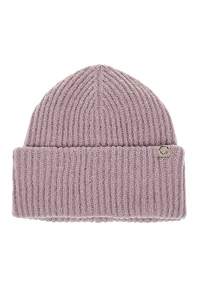 OEM Caciula Dama Tricotata Lila cu Captuseala Fleece & Vinieta