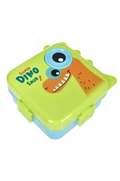 OEM 5 Compartment Plastic Casserole Spoon & Sauce Container with Dinosaur Pat...