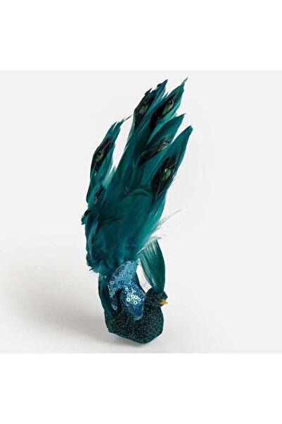 OEM Emerald Green Peacock Curtain Decoration 20 centimeters