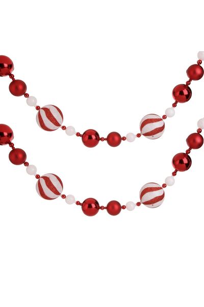 OEM Διακοσμητική Χριστουγεννιάτικη Γιρλάντα με Καραμελένιες Μπάλες (8 εκατοστ...