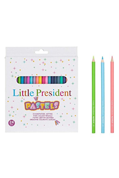 OEM Μικρός Πρόεδρος Σετ Λεπτών Παστέλ Χρωματιστών Μολυβιών - 24 τεμάχια