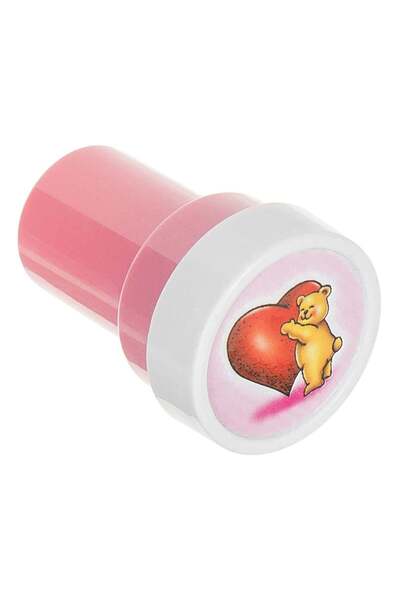 OEM Stampila Rotunda cu Model Ursulet Love de Sf.Valentin