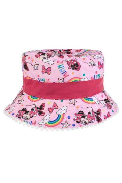OEM Palarie de Tip ”Bucket” Roz cu Model Minnie Mouse pentru Bebelusi