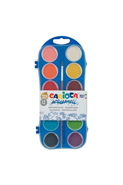 OEM Παλέτα Ακουαρέλας & Πινέλο Καριόκα - 12 τεμάχια