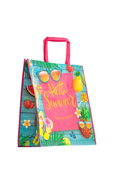 OEM Γεια σου Καλοκαίρι Καλοκαιρινή Τσάντα Γυαλιά Ηλίου Φρούτο Παγωτό 50x20x49εκ.