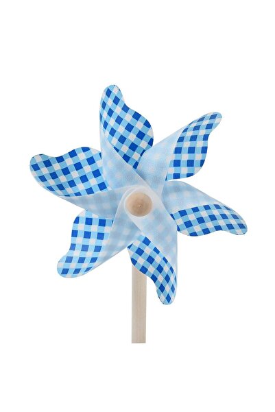 OEM Decorative Windmill Blue with Checkered 30cm
