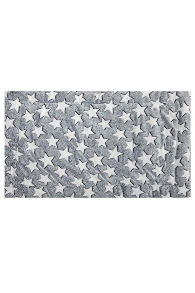 OEM Fluffy PET Rug Grey with White Stars 80x50cm