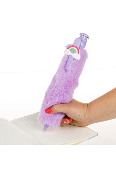 OEM Pix Mare de Plus Lila cu Model Rainbow 28 centimetri