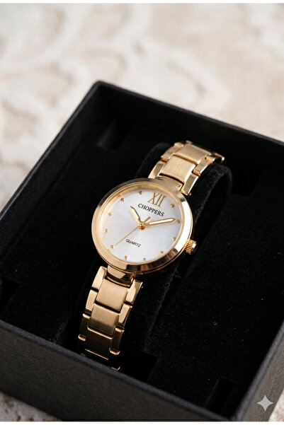 Butik ZARİF TASARIM ALTIN SARISI METAL KORDONLU KADIN KOL SAATİ