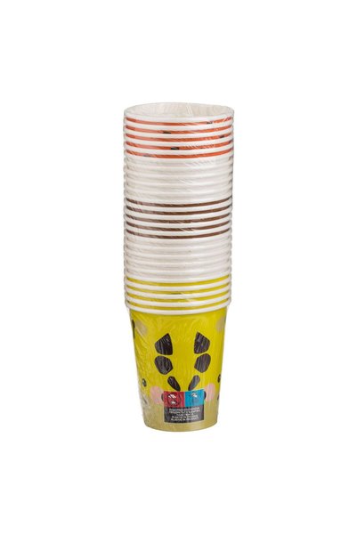 OEM Pahare din Carton 5 Modele cu Animale 240ml - 25buc