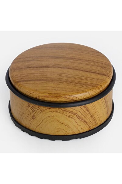 OEM Metal Door Stop with Wood Look Ø10.3x5cm