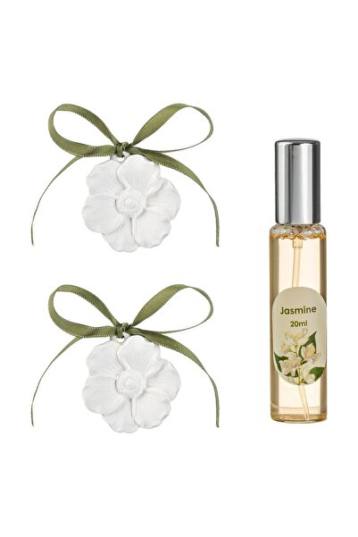 OEM Αρωματικό Σετ με Πέτρες, Λουλούδια & Σπρέι Αρώματος Γιασεμιού 15ml