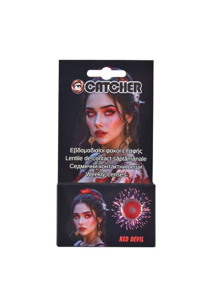 OEM Κόκκινος Διάβολος " Έγχρωμοι Φακοί Επαφής - 1 ζεύγος