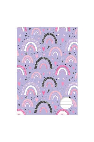 OEM Caiet A5 Dictando Coperta cu Model Rainbow - 40 File