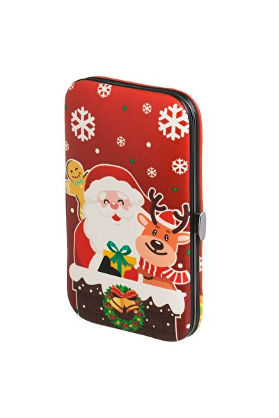 OEM Trusa Manichiura in Husa cu Model Mos Craciun "Merry Christmas" 12x7cm - ...