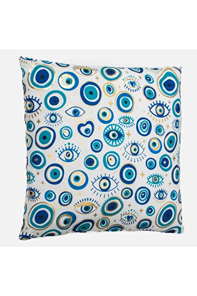 OEM Summer Cushion with Blue Eye Pattern 40x40cm