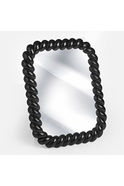 OEM Oglinda cu Rama Neagra cu Model Impletit 17x22cm