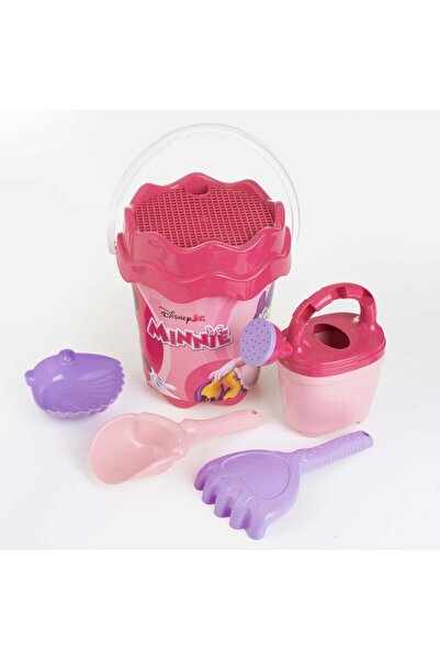 OEM Ροζ Κουβαδάκι Παραλίας Μίνι Ø16x20εκ. με 4 Αξεσουάρ