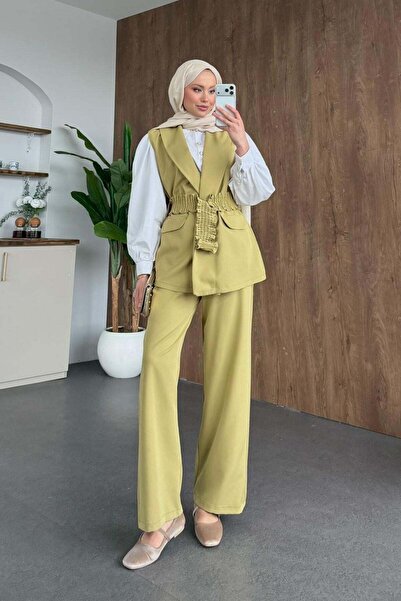 Hazamoda Hicran Ελαστική Στολή Πράσινο Λαδί