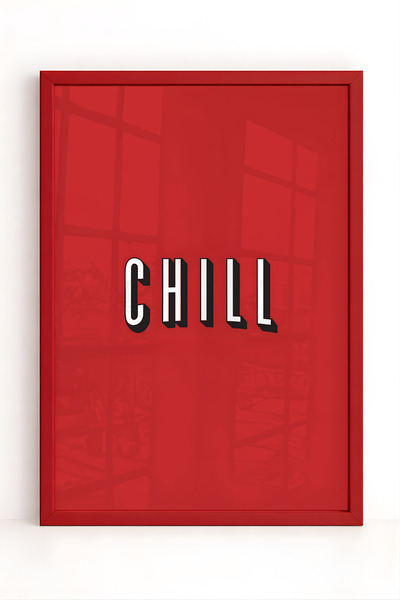 Chill Tasarım Tablo, Genç Odası, Kırmızı Tablo Kırmızı