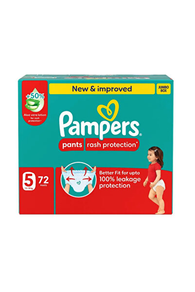 Pampers Pants Box Size 5 Diapers, 72 Count