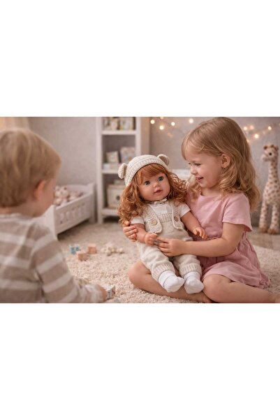 ŞAŞKIN HOUSE KONUŞAN SEVİMLİ ET BEBEK & 65 CM SEVİMLİ SESLİ OYUNCAK BEBEK & E...